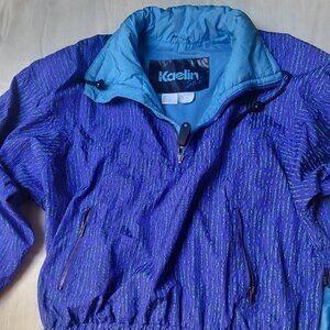 Womans Kaelin snowboard jacket, Size 10, Blue and green